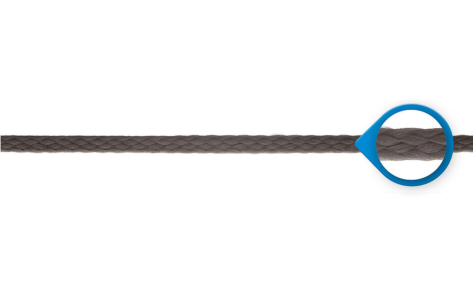 Continuous filament, braided profile